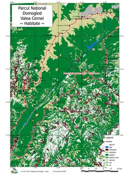 Harta habitatelor PNDVC (RO)